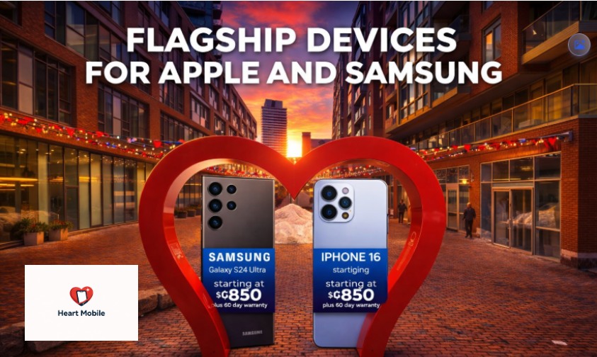 Heart Mobile Apple and Samsung flagship devices promotion